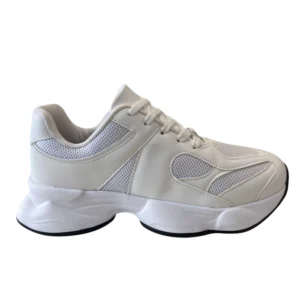Tenis Sola Alta branco com dourado - Vizzano